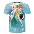 thumbnail image 1 of Camisetas de Frozen 2 para niñas, camisetas de dibujos animados para niñas, camisetas, ropa para niños, ropa para niños, camisetas gráficas de Elsa Anna, disfraces 10T Gao Jinjia LED, 1 of 2