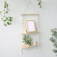thumbnail image 5 of Inerposs Wood Floating Plant Shelf, Hanging Plant Hanger, Indoor Planter Rack, Decorative Plant Display Stand, Flower Pot Storage Organizer, 5 of 6