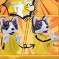 thumbnail image 3 of Kung-Fu Husky Puppet Toy with Sound, Husky Plush Toys Hand Puppet Puppy Muppets for Halloween, Storytelling, Role Play, 3 of 5