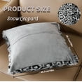thumbnail image 7 of Lodgix 2026 New Set of 2 Faux Fur Snow Leopard Pillowcase,Cheetah Skin Soft Plush Animal Fur Print Throw Pillow Cover Case,Super Cozy Decorative Cushion Covers for Couch Sofa 18x18 Inches, 7 of 7