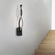 thumbnail image 5 of Lámpara de pared LED moderna, tipo aplique interior para decoración de pasillos y escaleras. Negro, 5 of 9