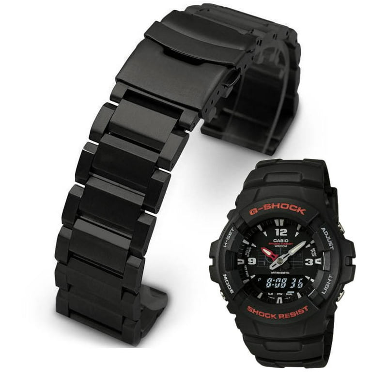 Metal Replacement Band Fits Casio G-Shock Watch G-100 G-101 G200 #5002 - Walmart.com