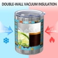 thumbnail image 2 of 12oz Tumblers Cartoon Construction Vehicles Signs Light Blue Vacuum Insulated Stainless Steel Travel Tumbler Cups with Lid and Straw for Beer,Coffee,Beverages with Cleaning Brush for Cold Hot Drinks, 2 of 5