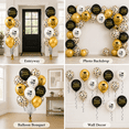 thumbnail image 6 of Graduation Party Decorations Balloons 12 Inch Black Gold Graduation Balloons with Balloon Ribbons for Graduation Party Favors Supplies 75 Pack, 6 of 7