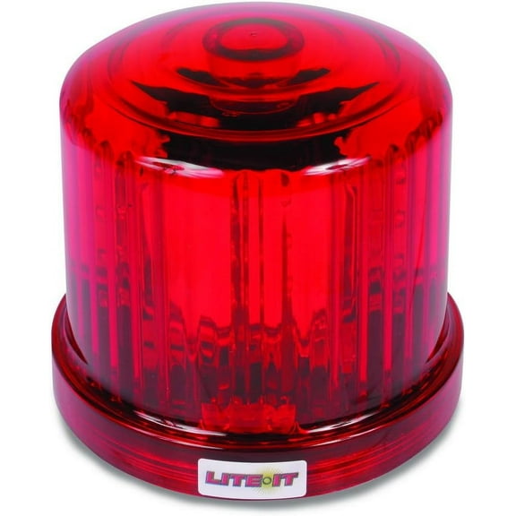 Custer HF20RL-R Red Magnetic LED Beacon, Battery Operated