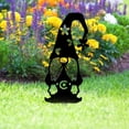 thumbnail image 3 of FNNMNNR Gnomes Ornament Hollow Decorating Black Metal Branch Gnome Garden Decoration Sign Decor for Outdoor, 3 of 10