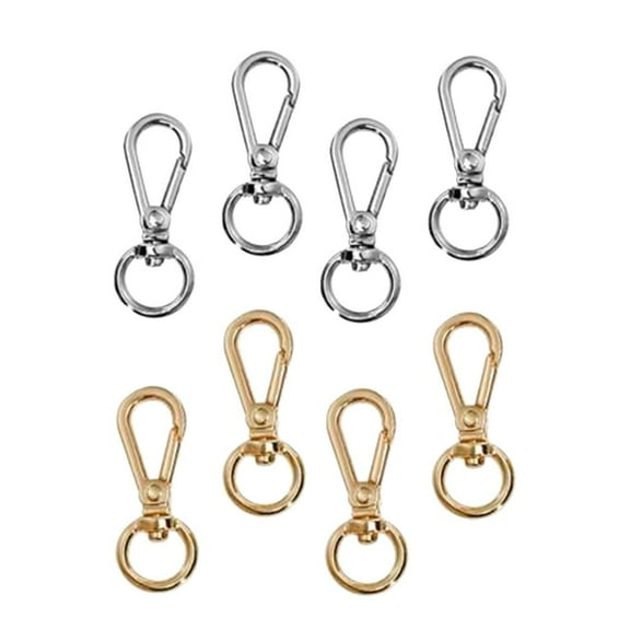 8pcs Metal Swivel Clasp Lanyard Carabiner Lobster Clasp Jewelry Findings