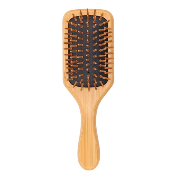 Doggy Style Small Bamboo Dog Brush for Small Breeds, Sustainable Bamboo Pin Bristles, Ergonomic Handle, Deshedding and Detangling Grooming Brush