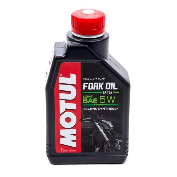 Motul USA MTL105929 5W Semi-Synthetic Fork Oil Expert Light Shock Oil - 1 Liter