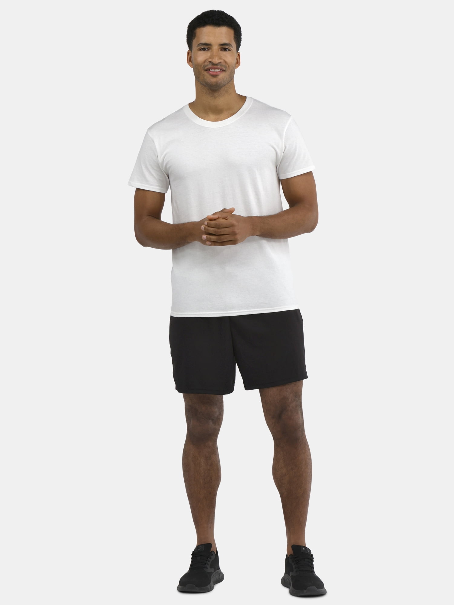 Athletic Works Men's and Big Men's Cotton Active Tee, 4-Pack, Sizes XS-5XL