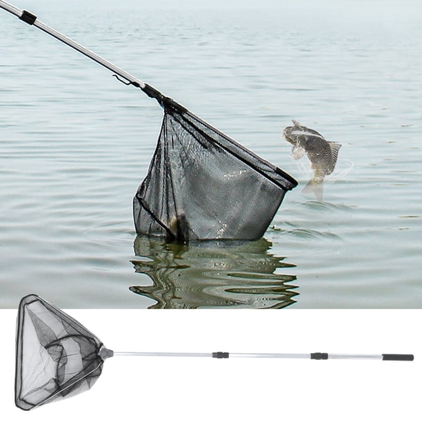 Red de Aterrizaje de Pesca Plegable, Red de Pesca de Asa de Telescópica retráltil Plegable, Plegable Para Pesca en el Mar de Pesca Salvaje