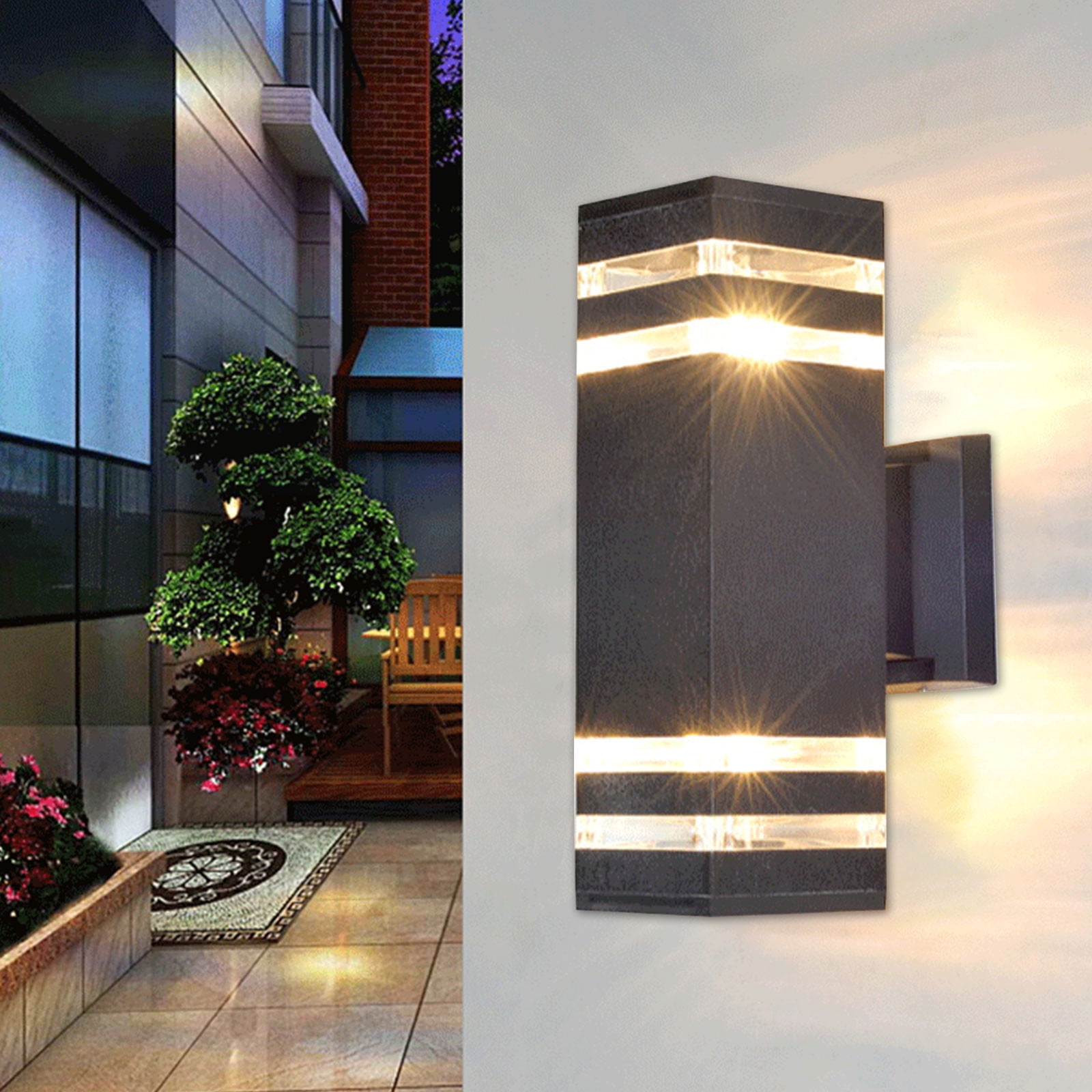 Kokovifyves Outdoor Wall Light, Outdoor Fixture Wall Mount, Modern Outdoor Wall Porch Light, Engineering Plastic Outdoor Wall Light, Waterproof Outdoor Fixture Wall Mount D