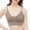 Khaki, variant on Women's Solid Color Sports Camisole Seamless Padded Shelf Bra With Built In Chest Padding See Through Support For Fitness And Everyday Wear