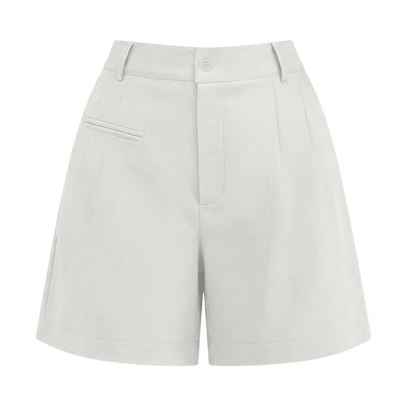 Dressy 2026 Summer Shorts For Women Elastic High Waisted Wide Leg Business Casual Work Shorts With Pockets Office Professional Pants