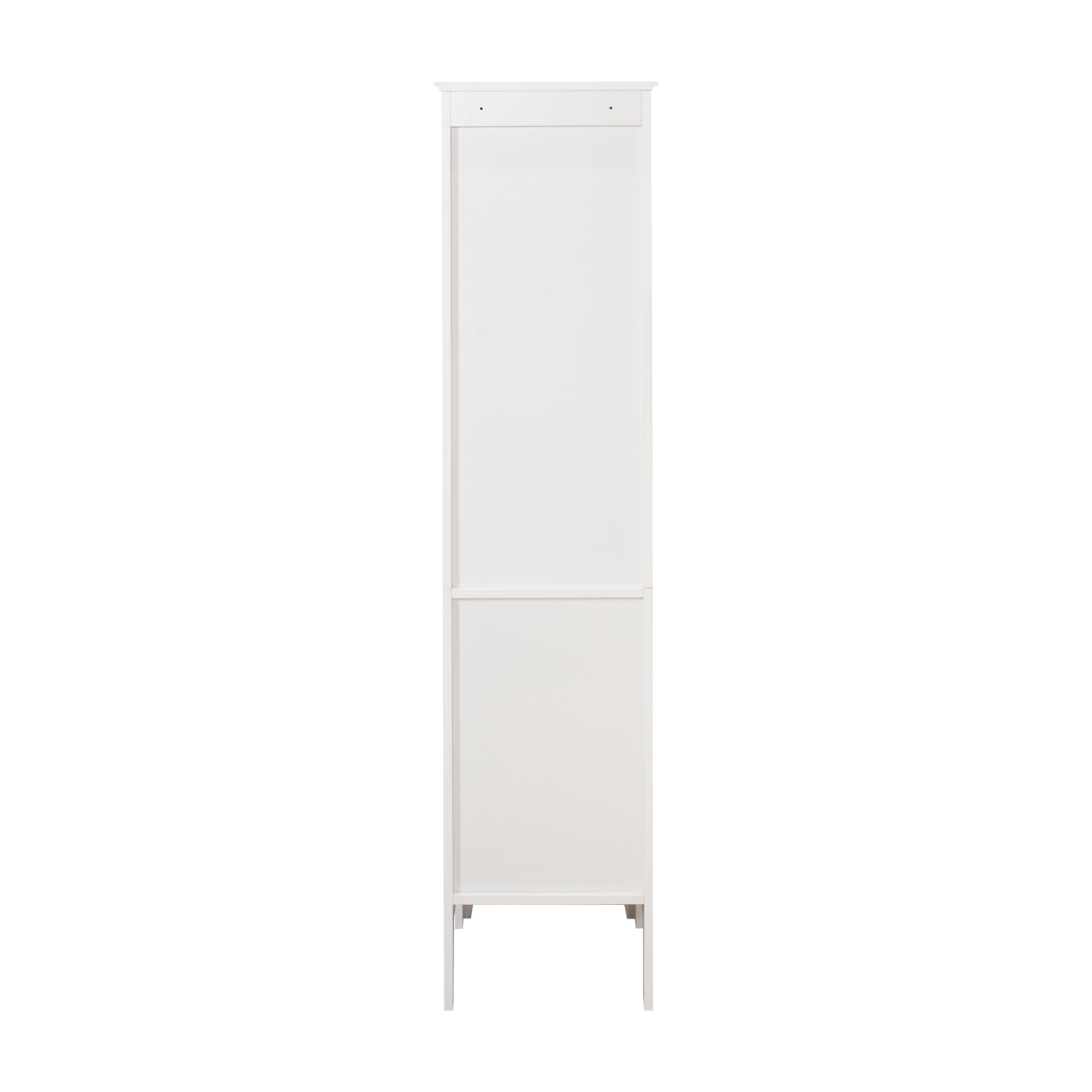 Leumius Bathroom Storage Cabinet,63" Tall Narrow Wooden Freestanding Bath Cabinet with 2 Doors 5 Tier Shelves for Bathroom,Kitchen,Living Room,White