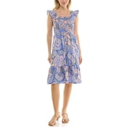 Nanette Lepore Smocked Midi Dress