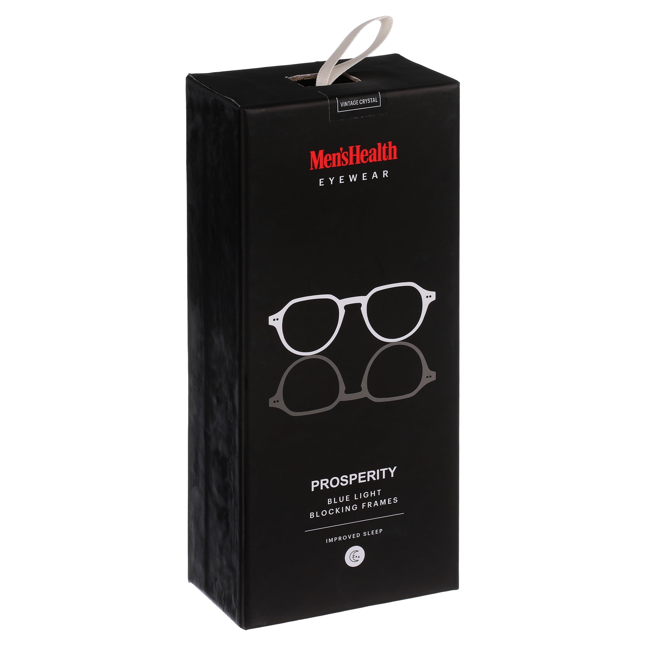 Men's Health Prosperity Blue Light Blocking Glasses for Computer UV and Gaming Protection by DIFF Eyewear Vintage Crystal