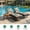 Floral, variant on JOVELL Outdoor Chaise Lounge Cushions 2 Pack, 76×23×3 Inch Water-Resistant Patio Furniture Cushion, Thick High-Density Foam Cushions for Pool & Lawn, Hawaii