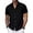 Black, variant on Coorders George Men’s Linen Short Sleeve Button-Down Shirt with Pocket,Mens Casual Beach Shirts ,Big and Tall Light Blue,Size M