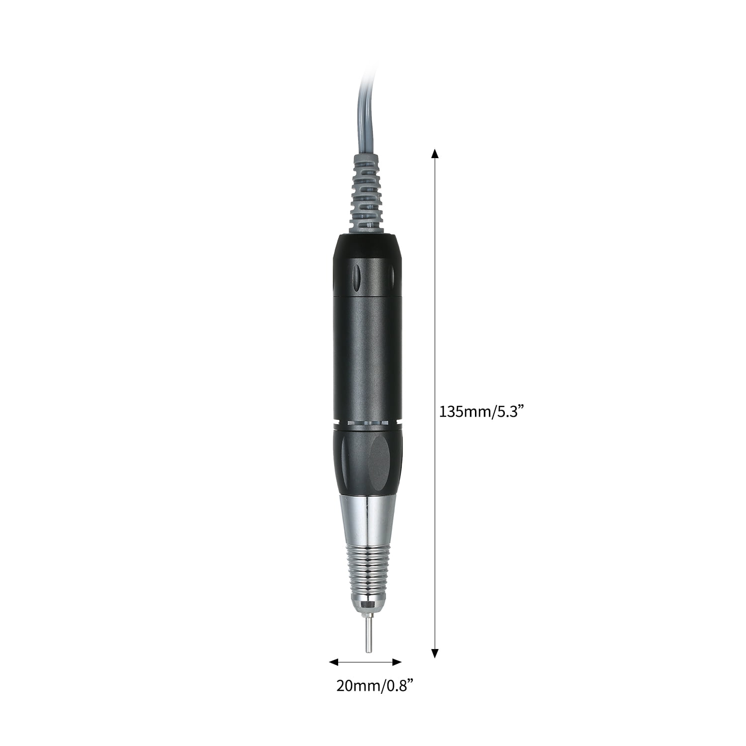 Elowen Nail Polisher Handpiece Drill Nail Machine Handpiece Lightweight Easy to Operate Nail Drill Replacement Handle for 202 278 288 Nail Machine