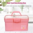 thumbnail image 3 of Hand-held Storage Box Organizer Container for Jewelry Nail Polish Pen Manicure Tool, 3 of 9