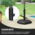 thumbnail image 6 of Crestlive Products 45 lbs Heavy Duty Square Stone Patio Umbrella Base in Black, 6 of 9