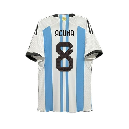 Argentina National Team Marcos Acuna White 2022 Home Jersey