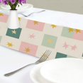 thumbnail image 4 of Yayeee Table Runner 70 inches Long Home Kitchen Dinning Party Decoration, Beige Abstract, 4 of 7