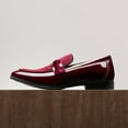 thumbnail image 2 of Bruno Marc Men's Tuxedo Patent Loafers Classic Velvet Slip-on Dress Shoes, 2 of 8