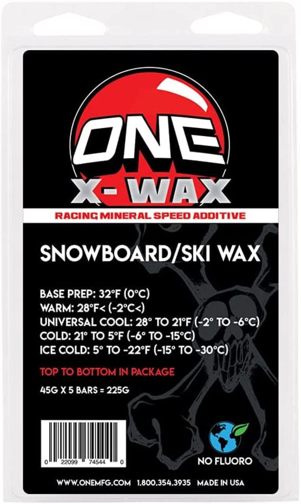 Ski Snowboard Wax Graphite Wax 5 blocks Total 200 grams of wax Free s/h USA 