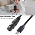 thumbnail image 3 of Type-C To XLR 3 Pin Microphone Audio Cable Male To Female Mic Adapter Cord, 3 of 9