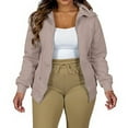 thumbnail image 2 of Women's Zip Up Y2K Hoodies Casual Long Sleeve Plus Size Track Jackets with Pockets, 2 of 5