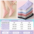 thumbnail image 6 of 9 Pairs Girls Kids Ruffle Socks Uniform School Dress Frilly Cotton Crew Socks, 6 of 6