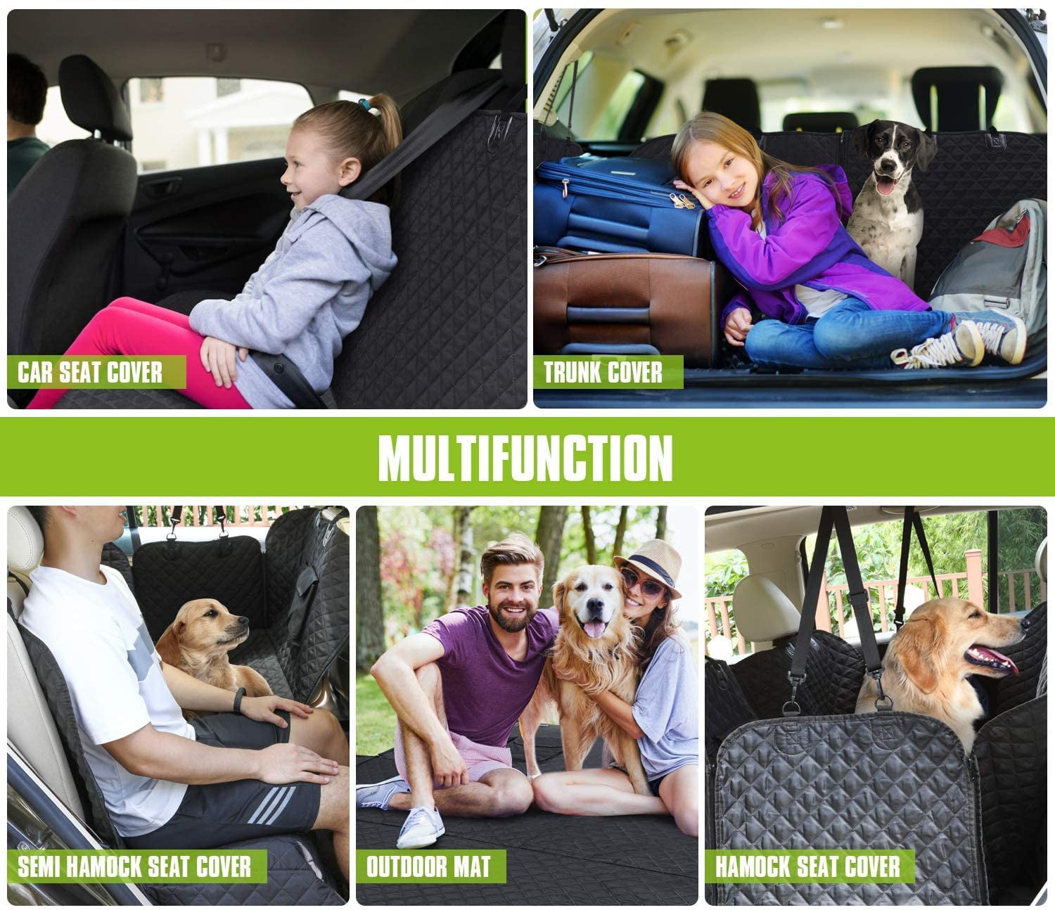 Pecute Dog Car Seat Cover, Pet Back Seat Protector Waterproof Scratchproof  Nonslip Hammock, 1 unit - Harris Teeter