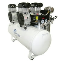 4 HP 20 Gallon 20040DCAD Ultra Quiet and Oil-Free Hot Dog Air Compressor with Air Dryer