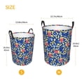 thumbnail image 3 of Balery Cute Popcorn Cesta de ropa redonda con asas, impermeable, independiente, para ropa, juguetes, dormitorio y familia-Medium, 3 of 6