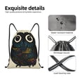 thumbnail image 6 of Easygdp Owl with Mandala Drawstring Backpack, Beach Sackpack, Travel Sackpack Lightweight for Sports, Gym, Travel, Swimming - Medium, 6 of 9