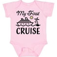 thumbnail image 3 of Inktastic My First Cruise with Cruise Ship and Palm Trees Boys or Girls Baby Bodysuit, 3 of 5