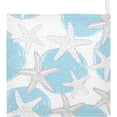 thumbnail image 2 of GZHJMY Washcloths Set Bathroom Kitchen Wash Cloths Face Towels Wipes Hand Drawn Circles Starfish Decorative 12x12 Inch 5 Pack, 2 of 7