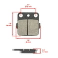 thumbnail image 2 of NEW Rear Brake Pads for Kawasaki Mojave 250 KSF250 1989 1990 1991-2004 / 43082-1066, 2 of 4