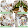 thumbnail image 6 of Throw Blanket Fleece Throw Blanket 50x80in, Spring Flower Leaf Butterfly Soft Lightweight Bed Blankets Easter Rabbit Egg Green Polka Dot Fuzzy Couch Blankets for All Season, 6 of 9