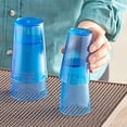 thumbnail image 3 of TrueCraftware- Set of 12 Pebbled Tumbler/Drinking Cups 5-Ounce Blue - Reusable Premium Water Iced Tea Glasses Stackable Dishwasher Safe Break-Resistant for Home and Restaurants, 3 of 6