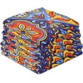 thumbnail image 4 of SKYSONIC 4 Pack Mexican Talavera Mandala Kitchen Dish Towels,Dishcloths,Hand Towels, Tea Towels,18" x 28", 4 of 7