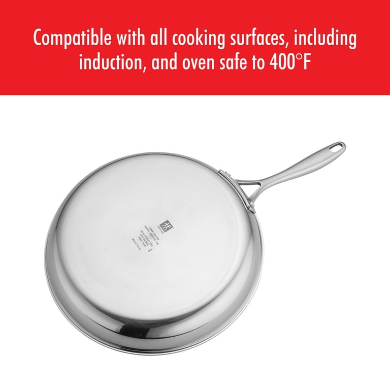 ZWILLING Clad CFX 2-pc Stainless Steel Ceramic Nonstick Fry Pan Set