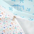 thumbnail image 4 of Manfei Kawaii Bow Personalized Initial E Twin Bedding for Girls,Blue Geometric Stripes Duvet Cover Set for Kids Teens,Microfiber Bedroom Decor,2pcs,No Comforter, 4 of 6
