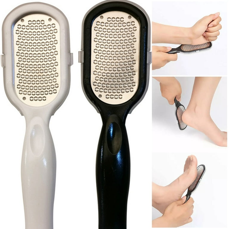 Foot Scraper Set, 8pcs Premium Stainless Steel Professional Foot Scrubber  Pedicure Foot File Callus Remover Used on Wet Dry Feet