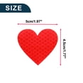 thumbnail image 4 of Unique Bargains Reflective Bumper Decal Fluorescent Red Rectangle Heart Pattern Reflective Car Sticker Personalized Decoration, 4 of 7