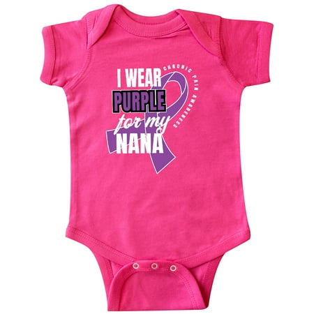 

Inktastic Chronic Pain I Wear Purple For My Nana Gift Baby Boy or Baby Girl Bodysuit