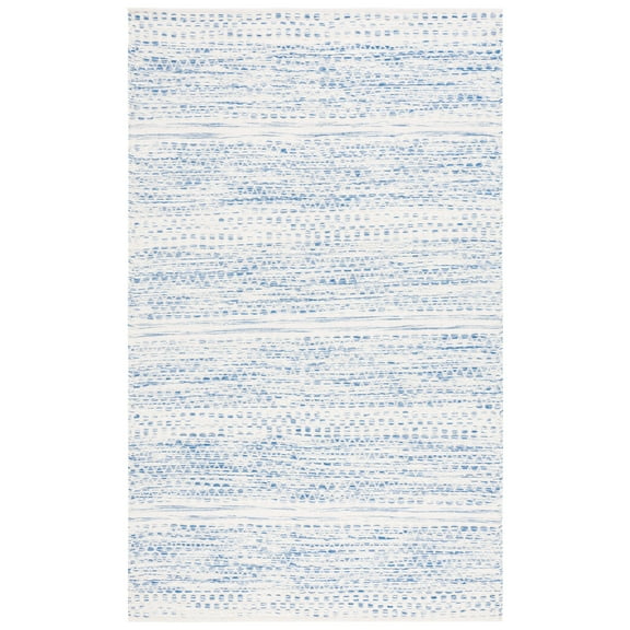 SAFAVIEH Kilim Blazhe Tribal Area Rug, Ivory/Blue, 5' x 8'