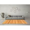 thumbnail image 3 of Ahgly Company Indoor Square Abstract Orange Modern Area Rugs, 3' Square, 3 of 4